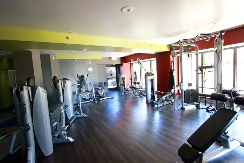 A gym in the community of Harbor CLub Downtown San Diego CA.