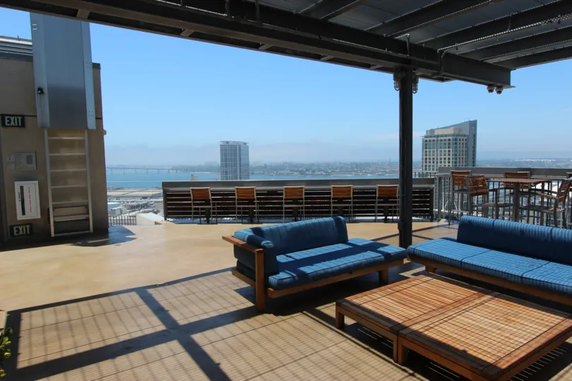The icon located in Downtown San Diego gives a nice view of the Californian ocean.