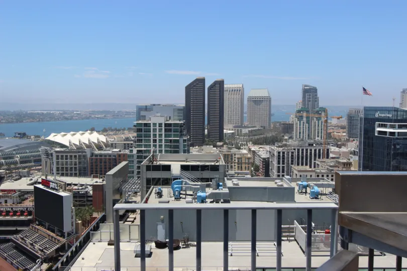Beautiful shot of the skyline in downtown San Diego, California