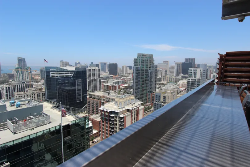 A beautiful view from the Icon condominiums in Downtown San Diego, California