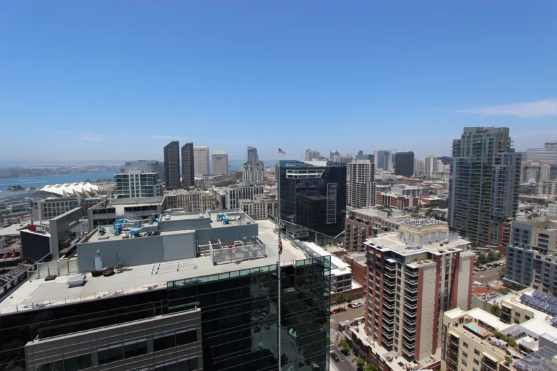 A beautiful upper view of the City in Icon of Downtown San Diego, CA