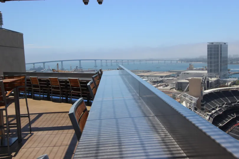 in the roof in cafe ans clear air for eat something