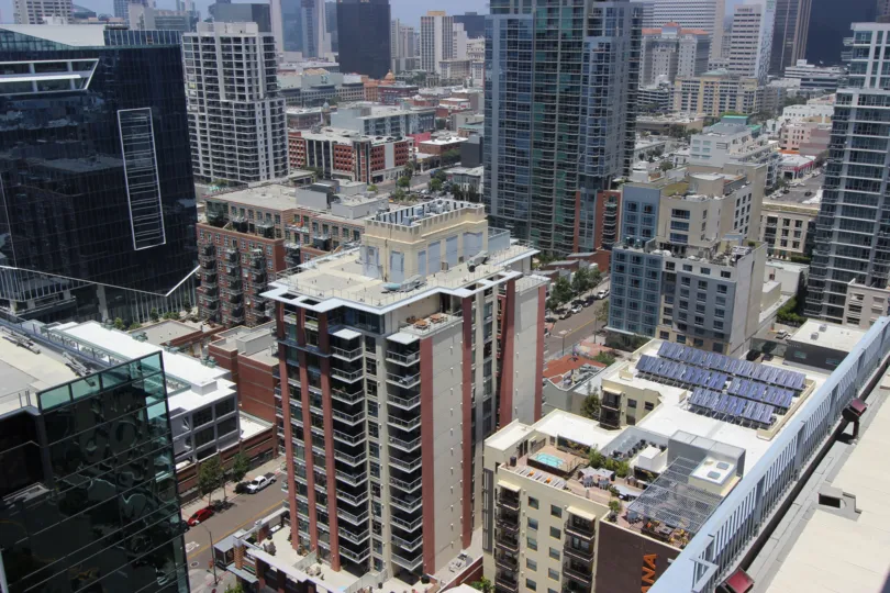 icon is a developed city of the downtown san diego in ca