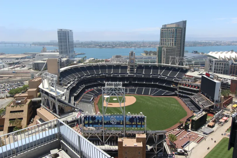 Watch the ballgame and sailboats in the bay from your view at Icon.