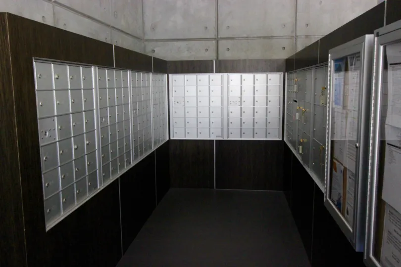 Mail area in Downtown San Diego California in the M2i community