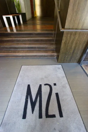 The Entrance way of the home which is located in the community M2i and have the plant and steps