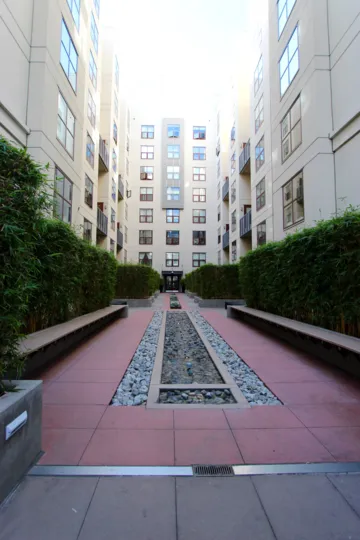Rock garden in Metrome Downtown San Diego California