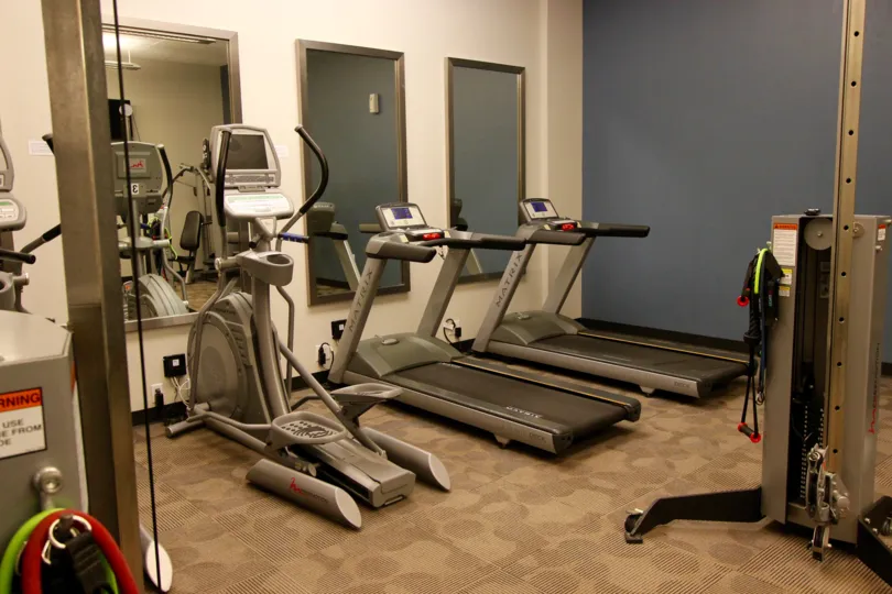 Nexus, City: Downtown San Diego, gym, gym equipment like thread mills etc.,