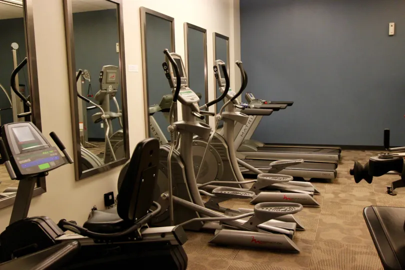 A fitness center in the Nexus reminding me off the famous boxing match.
