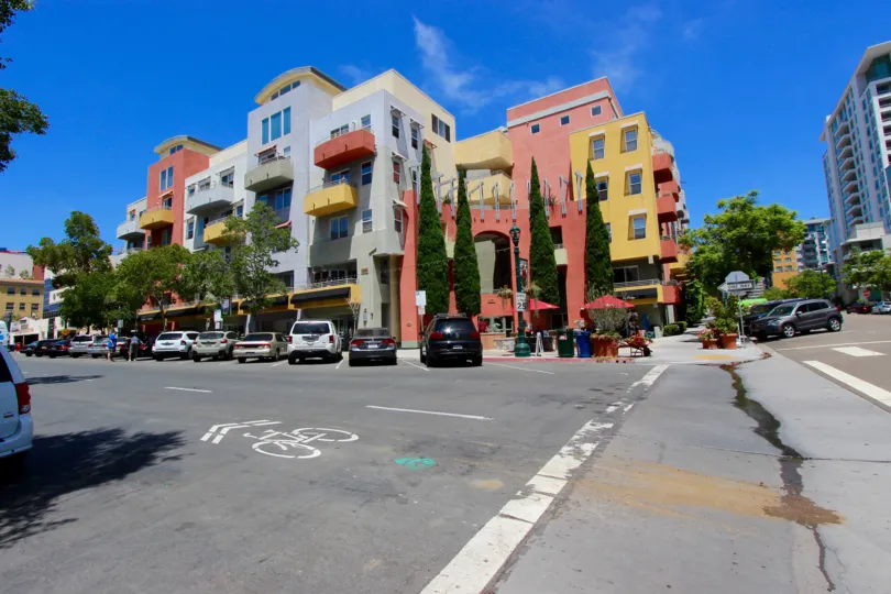 Bright and colorful paint job in Palermo Downtown San Diego