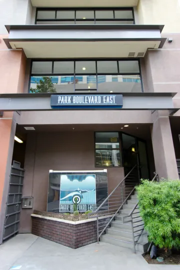 Tall units inside Park Blvd East in Downtown San Diego CA