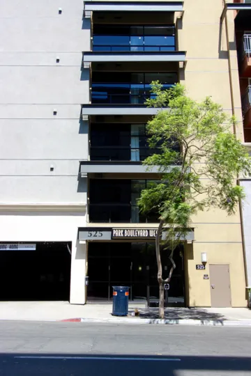 Nice viwe of entrance in Park Blvd West Downtown San Diego California