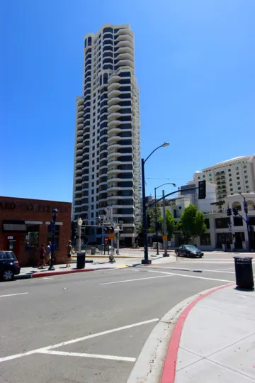 Super tall condominiums buildings at Park Place in Downtown San Diego CA