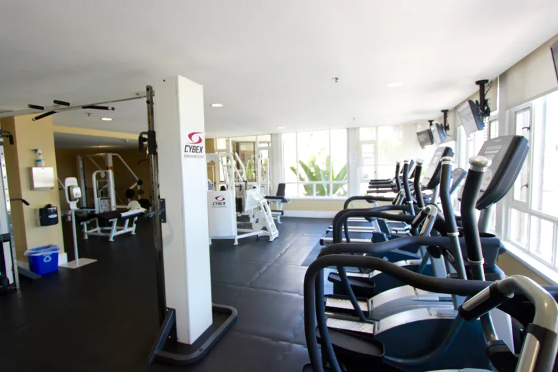 The gym in the Park Place complex in Downtown San Diego CA