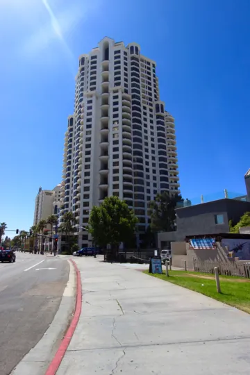 Corner view of Park Place Downtown San Diego California
