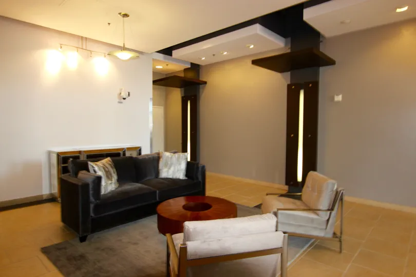 Quite lobby space at Park Terrace for reading and socializing with friends or family