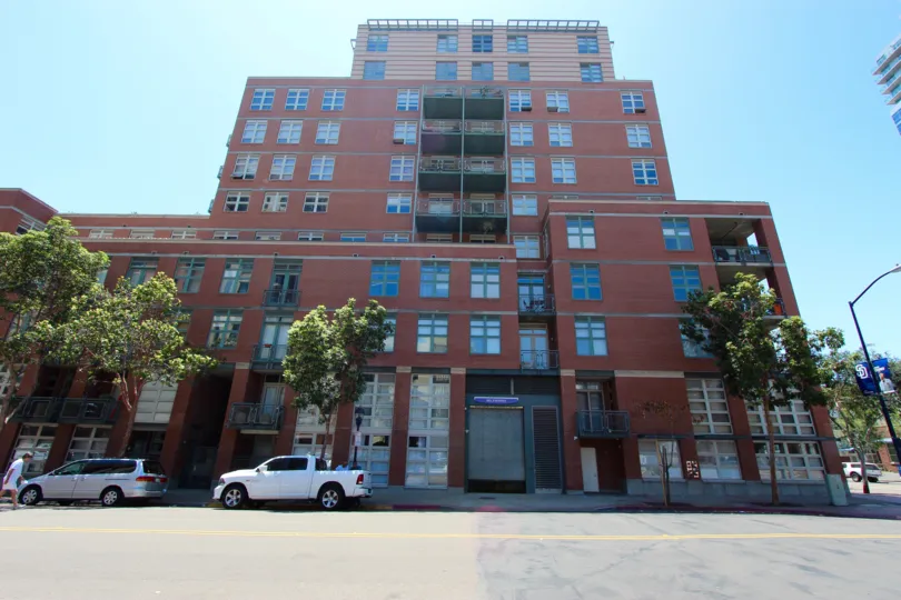 Outside view of entrance in Parkloft Downtown San Diego California