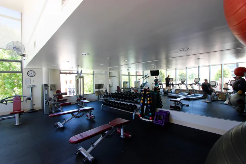 Weight lifting room at the Renaissance in Downtown San Diego CA