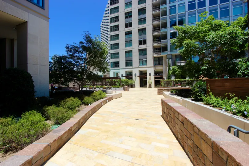 Renaissance, City: Downtown San Diego, a nice road and buildings on both the sides