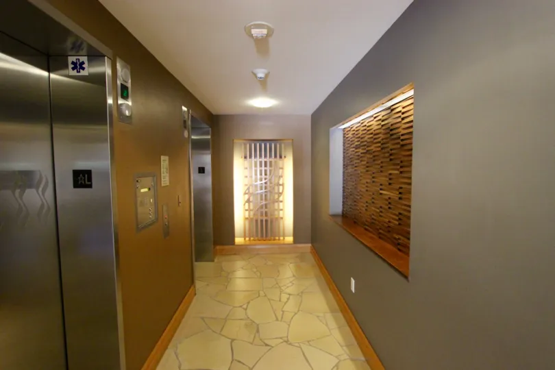 Hallway with nice lighting in Renaissance Downtown San Diego California