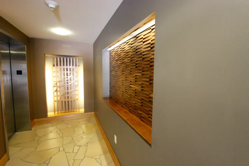 gold color decoration in hall inside the building in Renaissance
