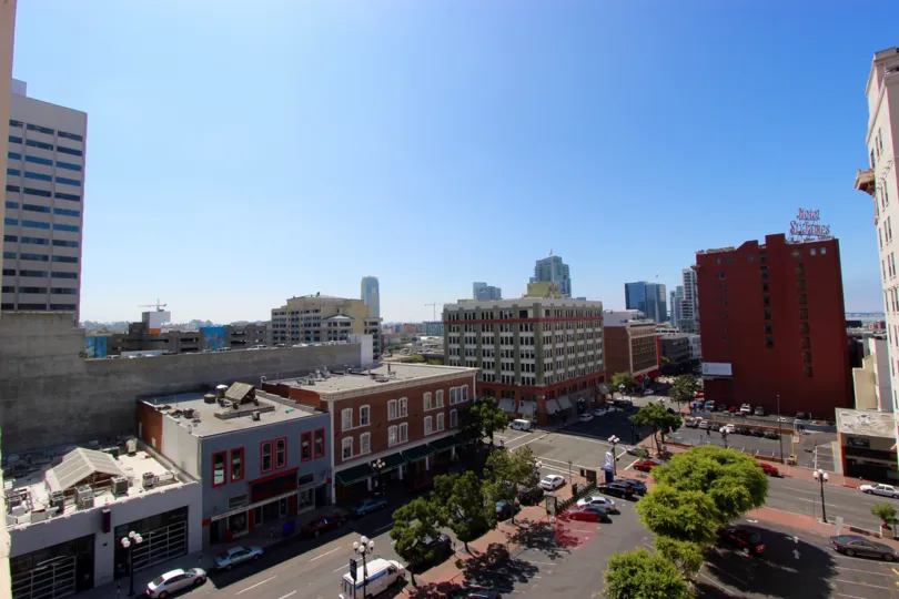 The view from the roof of Samuel Fox Lofts