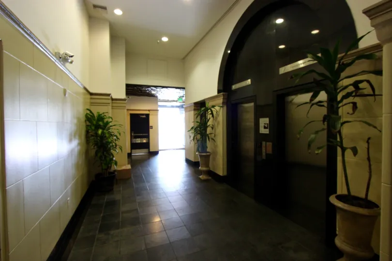 The elevator at Samuel Fox Lofts
