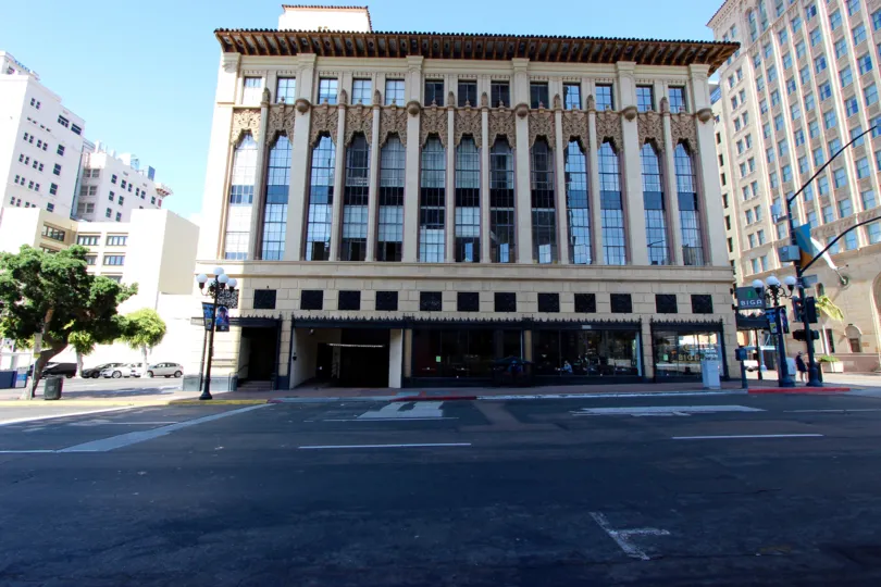 The street in front of Samuel Fox Lofts