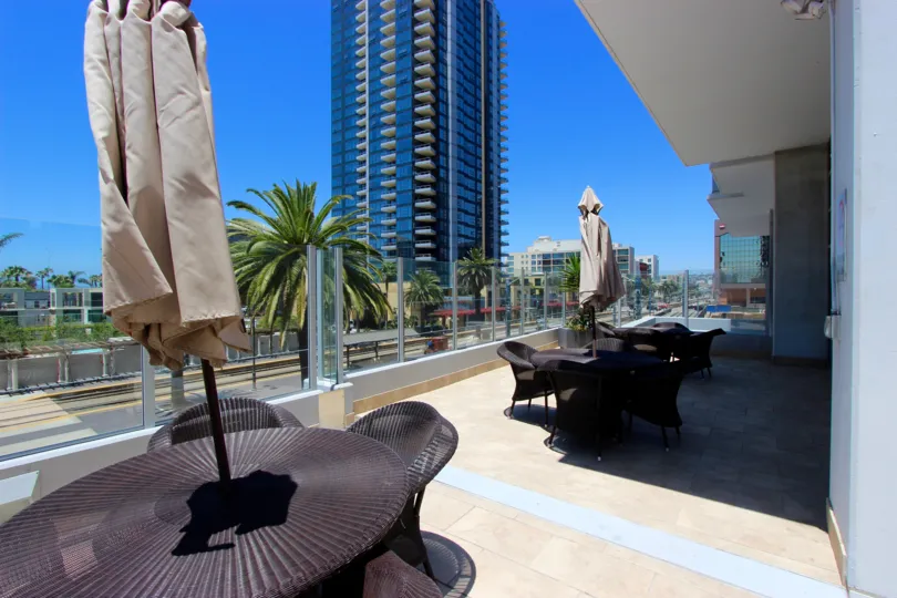 sapphire Tower was so named because all plans for it had deep blue glass curtain walls