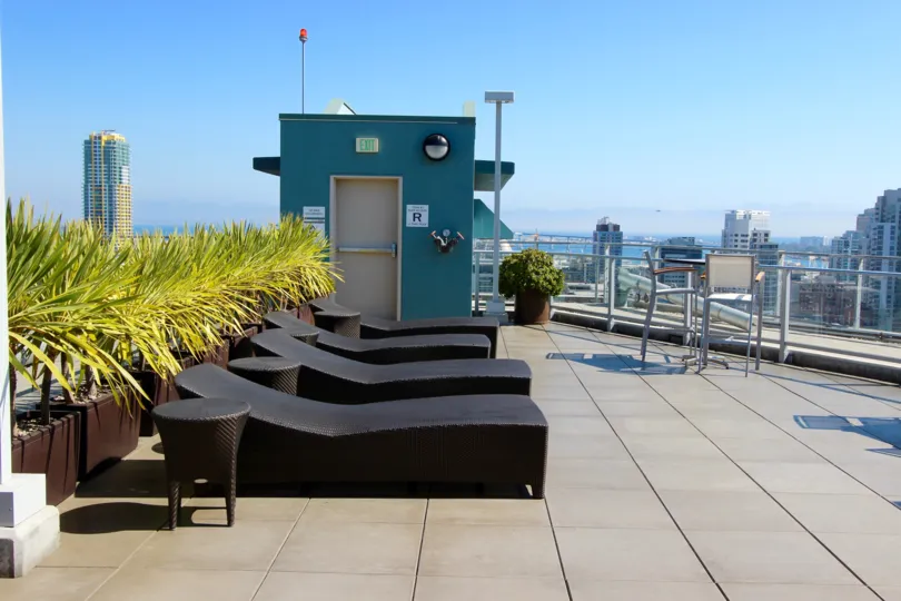 Beautiful city view on the terrace of Smart Corner.