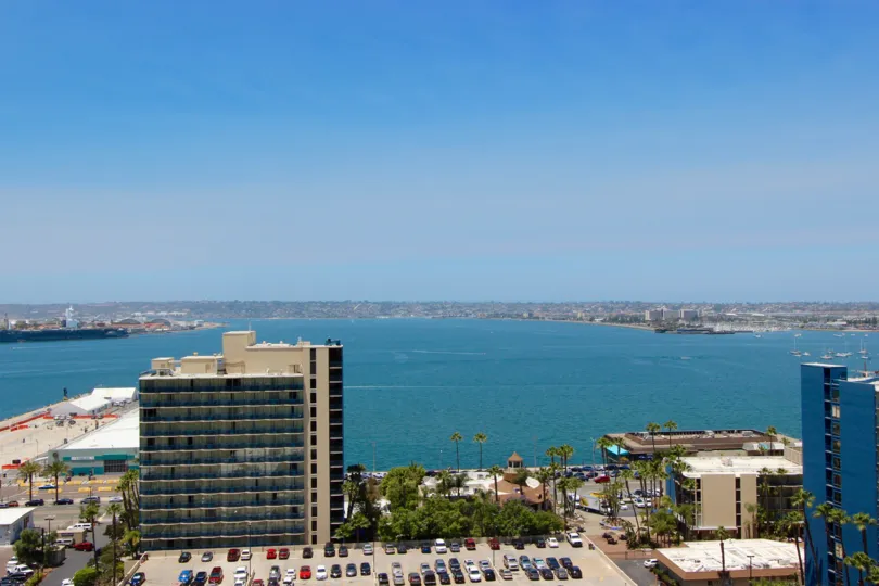 The ocean view of the grande area in Downtown San Diego CA