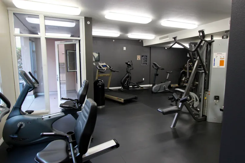 The community gym in the complex in Trellis Downtown San Diego CA