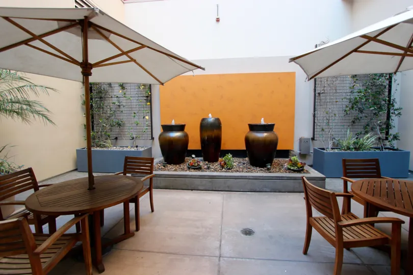 The eatery area in the Trellis community building in Downtown San Diego CA