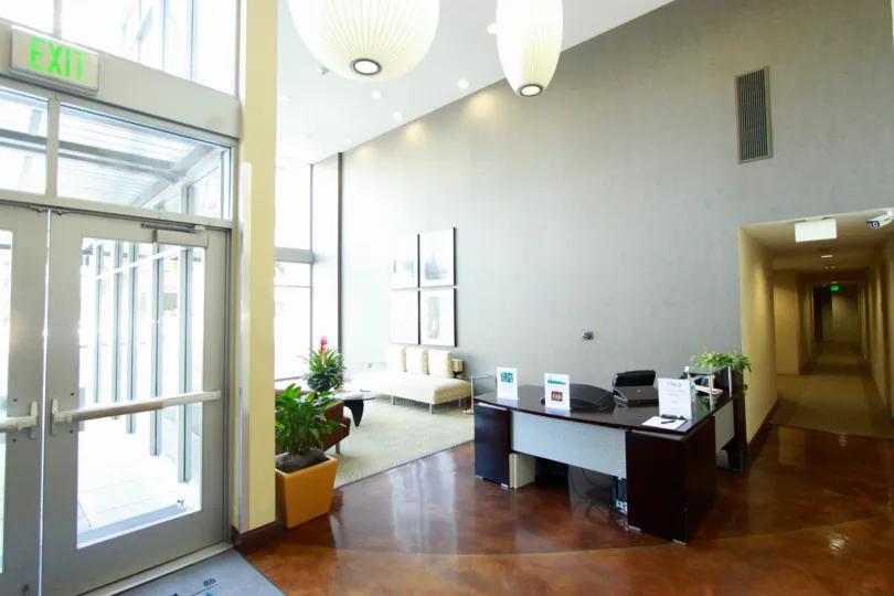Modern and resplendent decor with muted colors and minimalist furniture at the TREO