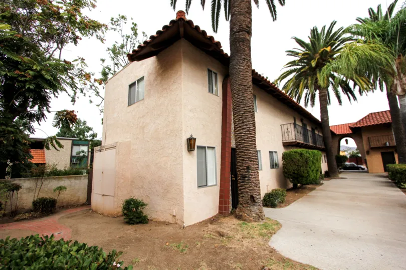 Two story residence with large walkway and yard at Anza Palms in El Cajon California