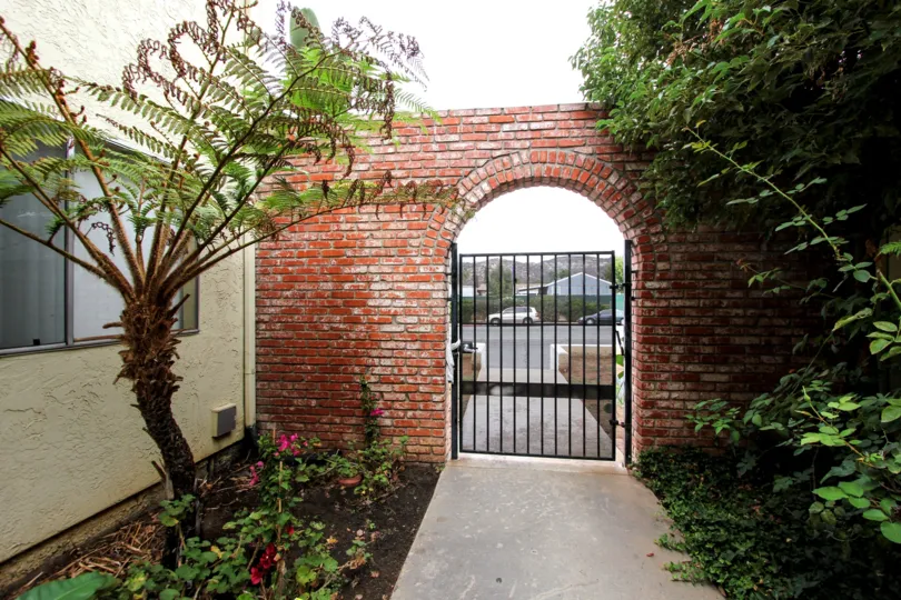 Security gate with lock at Bradley Arms in El Cajon CA
