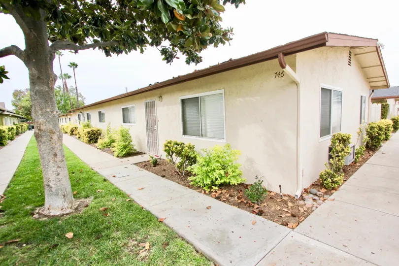 A sunny day at the Casitas De Anza housing community in California