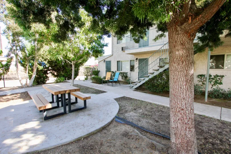 Picnic Tables at Emerald Estates in El Cajon California