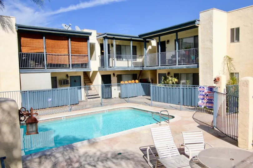 A sunny day near a two floor building in Meadowridge community.