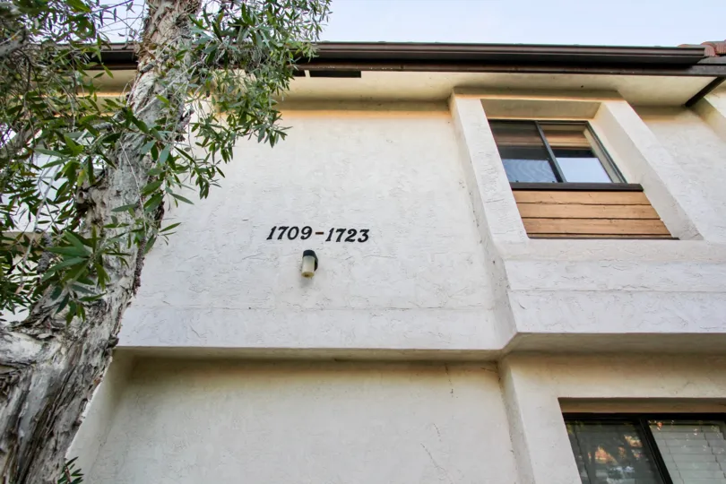 Olive Hills El Cajon California house with house number and lamp