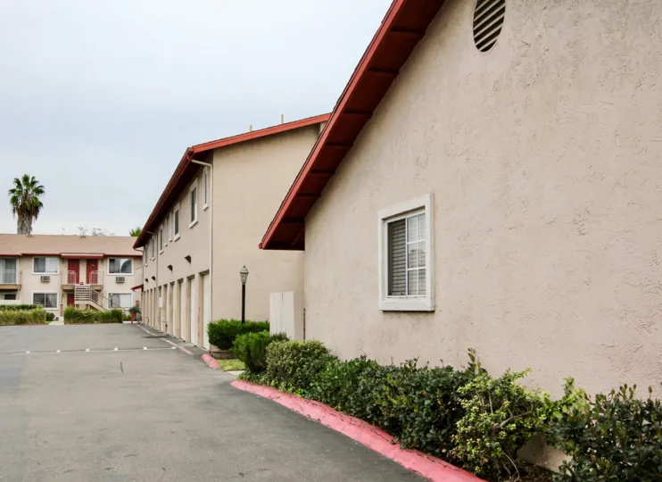 Garage doors on residence at Park Glen on Estes in El Cajon CA