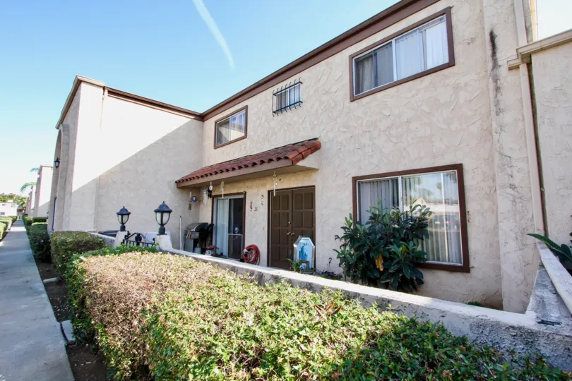 Lovely front view of the Park Lane Community of El Cajon, California.