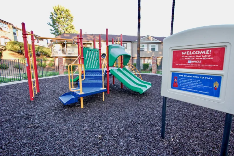 A playground in the Royal Gardens neighborhood of El Cajon, California.