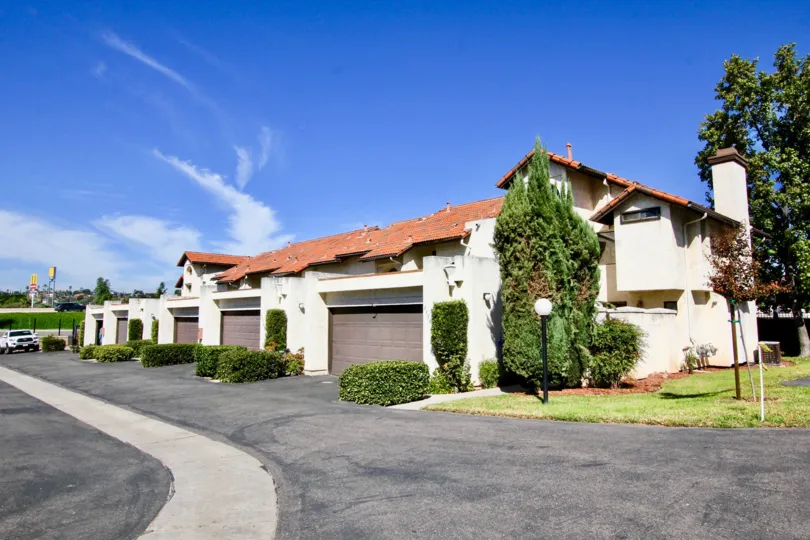 A BEAUTIFUL BIG VILLA AND A NICE TRESS AND IT LOOK LIKE A HUGE ONE FOR SO MANY PERSONS