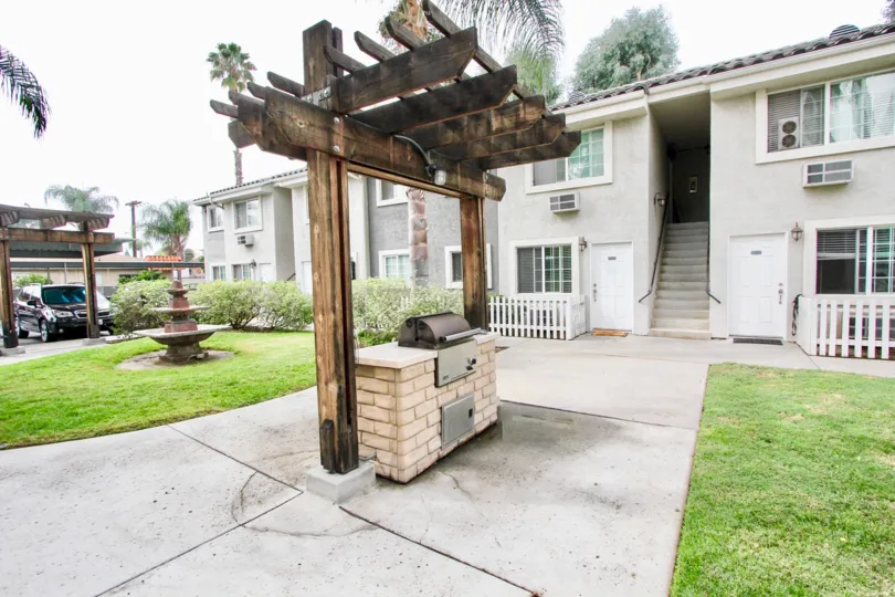 community grills in the beautiful common space at the Valley View community, El Cajon CA
