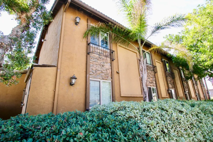 Villas at Lexington El Cajon California house with apartments and palm trees