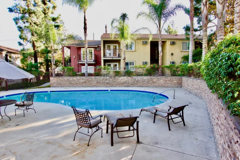 A quiet day at the pool at the Vista Del Sol community in El Cajon, CA