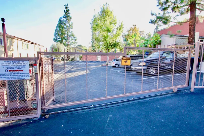 Parking lot near security gate at Vista Del Sol in El Cajon California