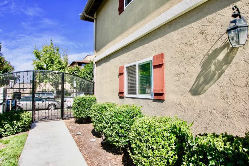 Security gate near residence at Woodland Village in El Cajon California