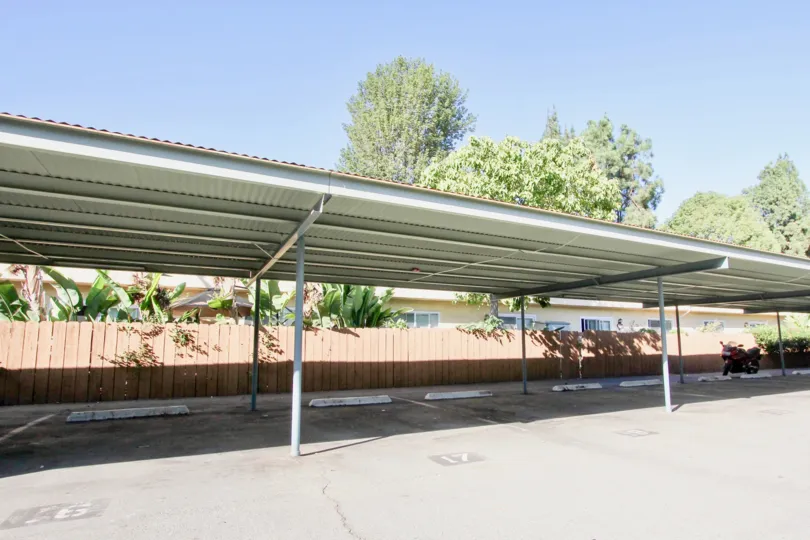 Broadway Pines, Escondido  , California, car parking, low shed
